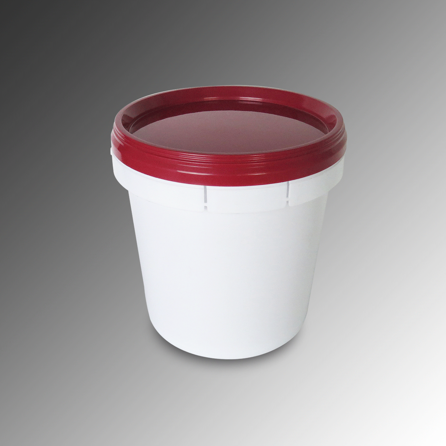 Vỏ thùng sơn nhựa trắng 5l nắp mở